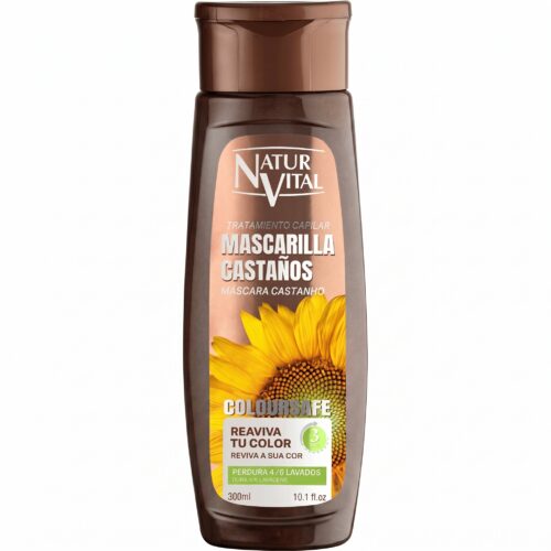 NaturVital Mascarilla Coloursafe Castaños 300ml