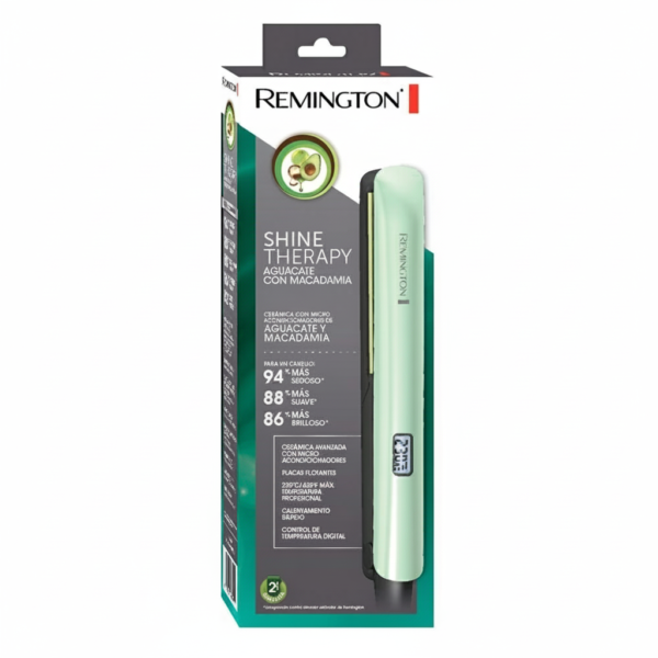 Plancha Remington Shine Therapy Aguacate y Macadamia