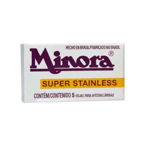 cuchillas-afeitar-minora-super-stainless-barberia Cuchillas de Afeitar Minora Super Stainless - 5 Unidades