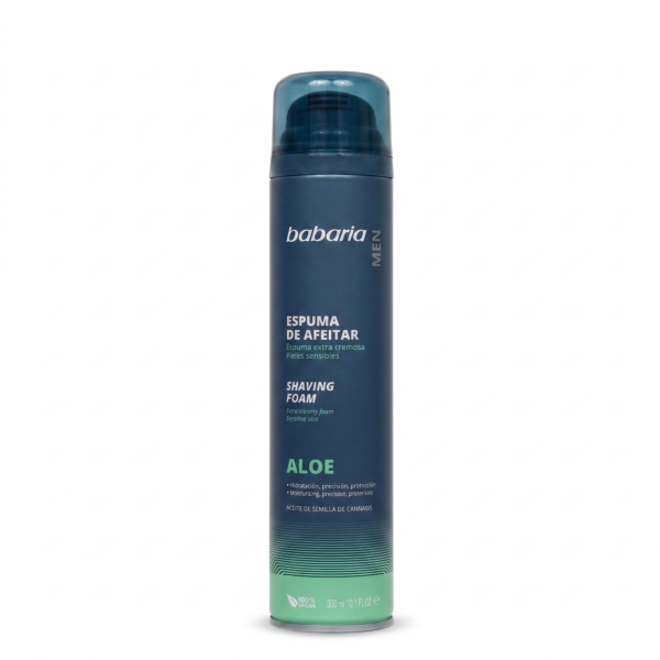 Espuma de Afeitar Babaria Men Aloe Vera & Cannabis - 300ml