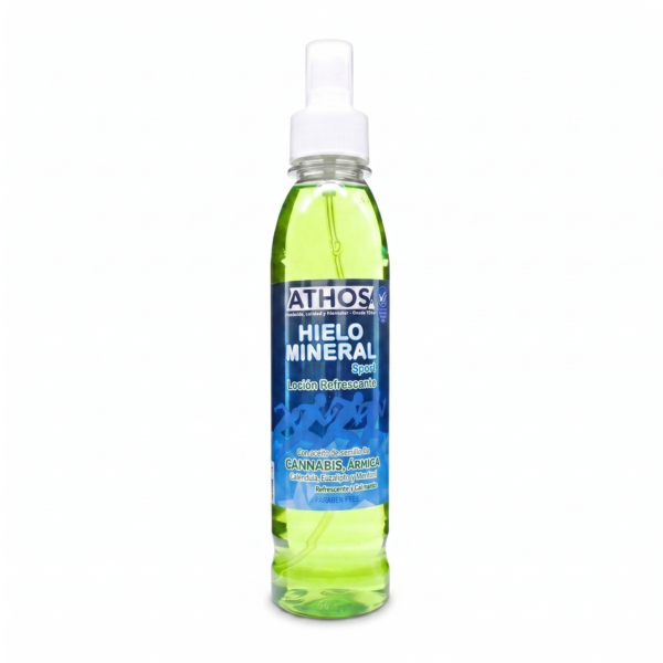 Loción Hielo Mineral Athos Sport con Cannabis y Árnica