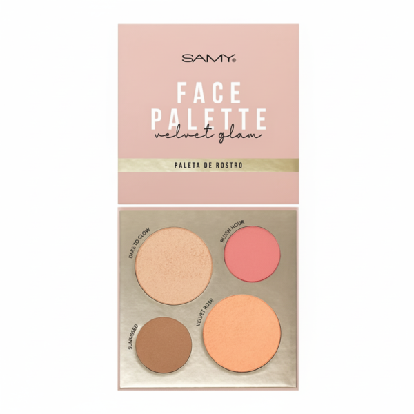 Paleta de Rostro Samy Face Palette Velvet Glam